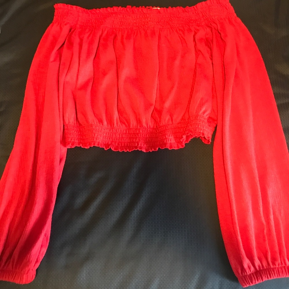 Red H&M crop top size L